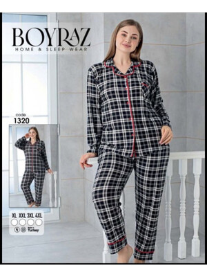 Купить К-т плюс кашемір L BOYRAZ 1309 1315 1318 1320 класична на гудзиках в Украина в Lingerie.ua - Одяг для дому та відпочинку, Фото 4