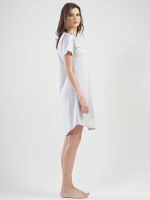 Купить Хлопковая ночная сорочка с коротким рукавом VIENETTA 1121360000 в Украина в Lingerie.ua - Одяг для дому та відпочинку, Фото 2