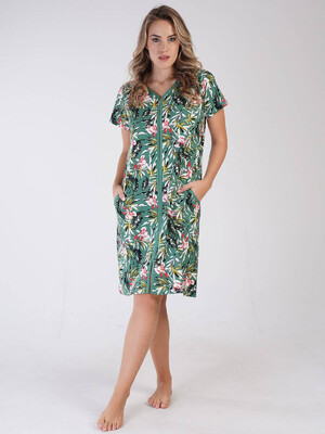 Купить Хлопковый халат на молнии VIENETTA 3100427930 в Украина в Lingerie.ua - Одяг для дому та відпочинку, Фото 2