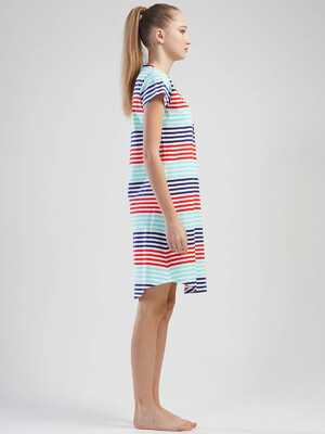 Купить Хлопковая туника с коротким рукавом VIENETTA 1101050689 в Украина в Lingerie.ua - Одяг для дому та відпочинку, Фото 2