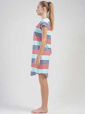 Купить Хлопковая туника с коротким рукавом VIENETTA 1101050689 в Украина в Lingerie.ua - Одяг для дому та відпочинку, Фото 3