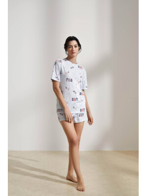 Хлопковый комплект из футболки и шорт HAYS 36134