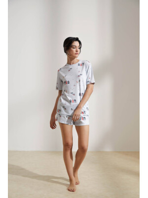 Купить Бавовняний комплект із футболки та шортів HAYS 36134 в Украина в Lingerie.ua - Одяг для дому та відпочинку, Фото 2