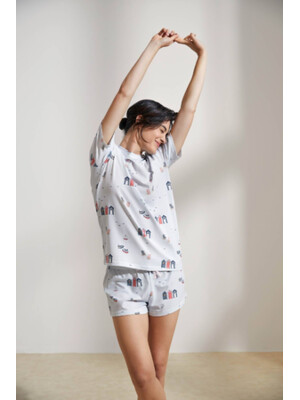 Купить Бавовняний комплект із футболки та шортів HAYS 36134 в Украина в Lingerie.ua - Одяг для дому та відпочинку, Фото 5