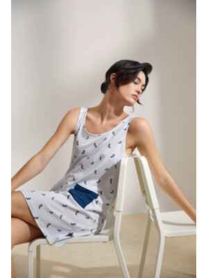 Купить Хлопковая туника на бретельках HAYS 36195 в Украина в Lingerie.ua - Одяг для дому та відпочинку, Фото 2