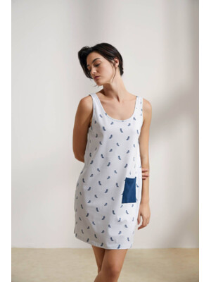 Купить Хлопковая туника на бретельках HAYS 36195 в Украина в Lingerie.ua - Одяг для дому та відпочинку, Фото 4