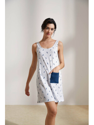 Купить Хлопковая туника на бретельках HAYS 36195 в Украина в Lingerie.ua - Одяг для дому та відпочинку, Фото 3