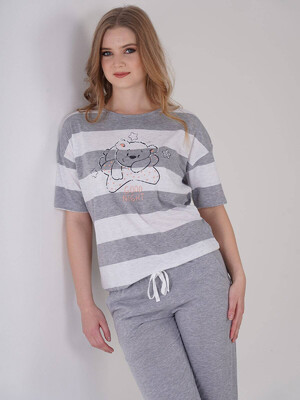 Купить Хлопковый комплект с брюками VIENETTA 3090160000 в Украина в Lingerie.ua - Одяг для дому та відпочинку, Фото 3