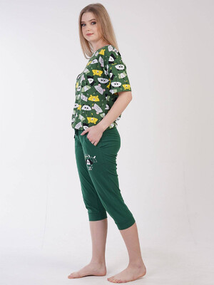 Купить Хлопковый комплект с капри VIENETTA 3090236205 в Украина в Lingerie.ua - Одяг для дому та відпочинку, Фото 4