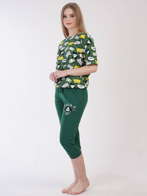 Купить Хлопковый комплект с капри VIENETTA 3090236205 в Украина в Lingerie.ua - Одяг для дому та відпочинку, Фото 5