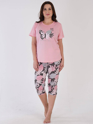 Купить Хлопковый комплект с капри VIENETTA 3100304027 в Украина в Lingerie.ua - Одяг для дому та відпочинку, Видео