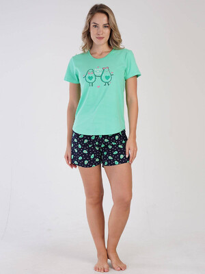 Купить Хлопковый комплект из футболки и шорт VIENETTA 3100468873 в Украина в Lingerie.ua - Одяг для дому та відпочинку, Видео