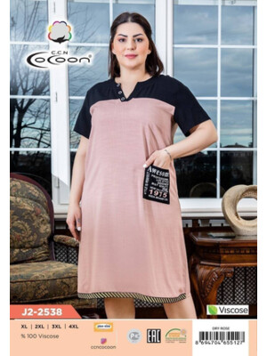 Купить Летнее платье из вискозы большого размера COCOON J2-2538 в Украина в Lingerie.ua - Одяг для дому та відпочинку, Фото 6