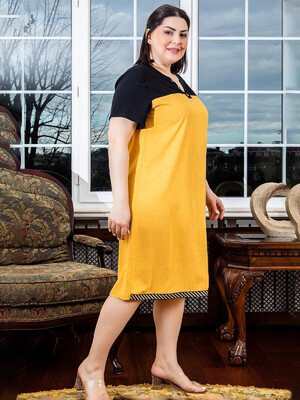 Купить Летнее платье из вискозы большого размера COCOON J2-2538 в Украина в Lingerie.ua - Одяг для дому та відпочинку, Фото 7