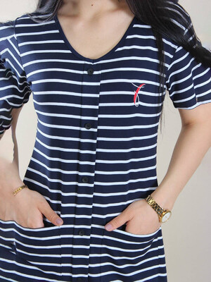 Купить Платье летнее с коротким рукавом на пуговицах JEN 04256 в Украина в Lingerie.ua - Одяг для дому та відпочинку, Фото 3