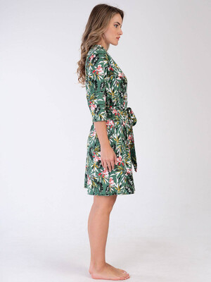 Купить Хлопковый женский халат на запах VIENETTA 3100407930 в Украина в Lingerie.ua - Одяг для дому та відпочинку, Фото 5