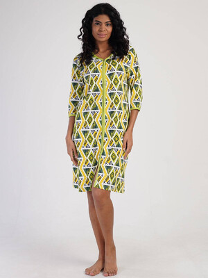 Купить Хлопковый халат на молнии VIENETTA 3110854921 в Украина в Lingerie.ua - Одяг для дому та відпочинку, Фото 3