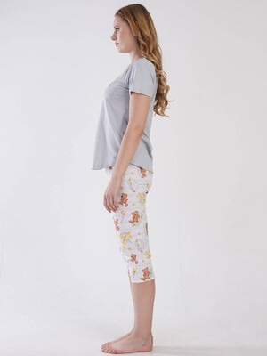 Купить Хлопковый комплект с капри VIENETTA 3101148377 в Украина в Lingerie.ua - Одяг для дому та відпочинку, Фото 2