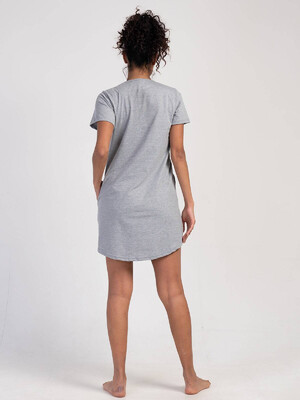 Купить Хлопковая туника с коротким рукавом и карманами VIENETTA 3111760000 в Украина в Lingerie.ua - Одяг для дому та відпочинку, Фото 5