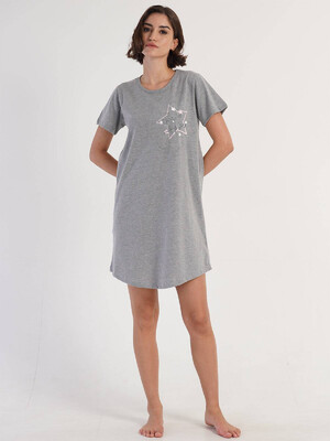 Купить Хлопковая туника с коротким рукавом VIENETTA 3120140000 в Украина в Lingerie.ua - Одяг для дому та відпочинку, Фото 4