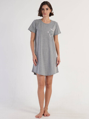 Купить Хлопковая туника с коротким рукавом VIENETTA 3120140000 в Украина в Lingerie.ua - Одяг для дому та відпочинку, Фото 6