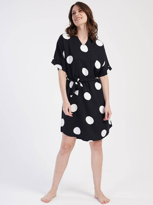 Купить Туника из штапеля в крупный горох VIENETTA 3114536884 в Украина в Lingerie.ua - Одяг для дому та відпочинку, Фото 4