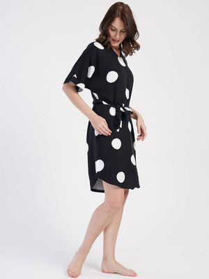 Купить Туника из штапеля в крупный горох VIENETTA 3114536884 в Украина в Lingerie.ua - Одяг для дому та відпочинку, Фото 6