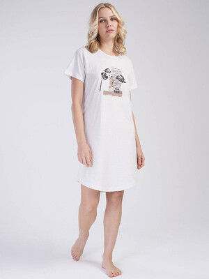 Купить Хлопковая туника с коротким рукавом VIENETTA 3120670000 в Украина в Lingerie.ua - Одяг для дому та відпочинку, Фото 4