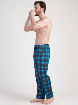 Купить Бавовняні домашні штани в клітинку VIENETTA MAN 3111572338 в Украина в Lingerie.ua - Одяг для дому та відпочинку, Фото 4