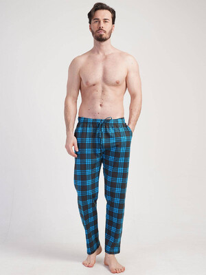 Купить Бавовняні домашні штани в клітинку VIENETTA MAN 3111572338 в Украина в Lingerie.ua - Одяг для дому та відпочинку, Фото 5