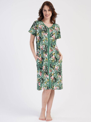 Купить Хлопковый халат на молнии с карманами VIENETTA 4010027930 в Украина в Lingerie.ua - Одяг для дому та відпочинку, Фото 1