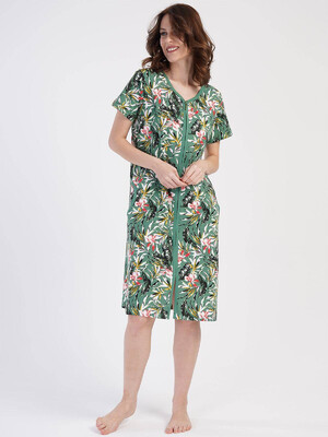 Купить Хлопковый халат на молнии с карманами VIENETTA 4010027930 в Украина в Lingerie.ua - Одяг для дому та відпочинку, Фото 3