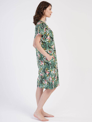 Купить Хлопковый халат на молнии с карманами VIENETTA 4010027930 в Украина в Lingerie.ua - Одяг для дому та відпочинку, Фото 6