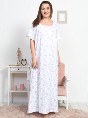 Купить Длинная ночная сорочка с коротким рукавом VIENETTA 1605240205 в Украина в Lingerie.ua - Одяг для дому та відпочинку, Фото 3