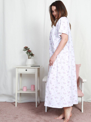 Купить Длинная ночная сорочка с коротким рукавом VIENETTA 1605240205 в Украина в Lingerie.ua - Одяг для дому та відпочинку, Фото 6