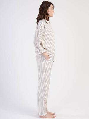 Купить Штапельный костюм с рубашкой и брюками VIENETTA PLUS 3114500035 в Украина в Lingerie.ua - Одяг для дому та відпочинку, Фото 2