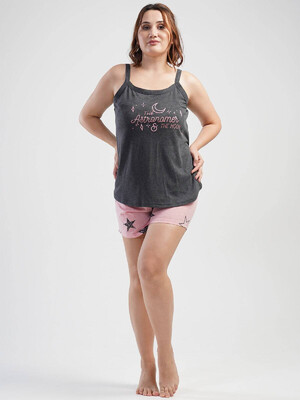 Купить Хлопковый комплект женский из майки и шорт VIENETTA 1100241201 в Украина в Lingerie.ua - Одяг для дому та відпочинку, Фото 1