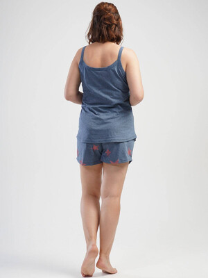 Купить Хлопковый комплект женский из майки и шорт VIENETTA 1100241201 в Украина в Lingerie.ua - Одяг для дому та відпочинку, Фото 4