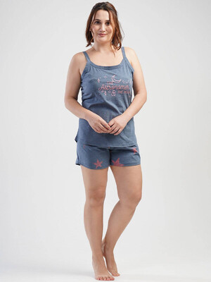 Купить Хлопковый комплект женский из майки и шорт VIENETTA 1100241201 в Украина в Lingerie.ua - Одяг для дому та відпочинку, Фото 8