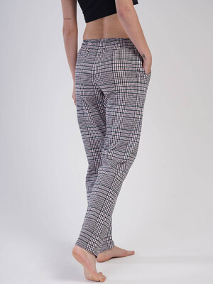 Купить Хлопковые женские брюки в клетку VIENETTA 4010224808 в Украина в Lingerie.ua - Одяг для дому та відпочинку, Фото 6