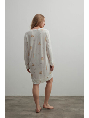 Купить Хлопковая домашняя туника с длинным рукавом HAYS 40202 в Украина в Lingerie.ua - Одяг для дому та відпочинку, Фото 5