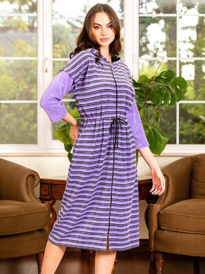 Купить Велюровый халат на молнии COCOON O22-1261 в Украина в Lingerie.ua - Одяг для дому та відпочинку, Фото 5