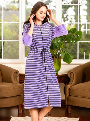 Купить Велюровый халат на молнии COCOON O22-1261 в Украина в Lingerie.ua - Одяг для дому та відпочинку, Фото 6