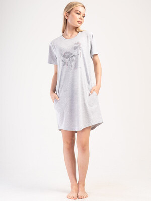 Купить Хлопковая домашняя туника большого размера VIENETTA 4053540000 в Украина