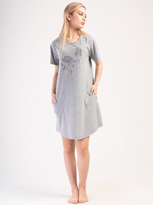 Купить Хлопковая домашняя туника большого размера VIENETTA 4053540000 в Украина в Lingerie.ua - Одяг для дому та відпочинку, Фото 3