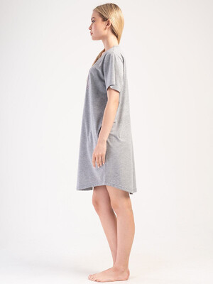 Купить Хлопковая домашняя туника большого размера VIENETTA 4053540000 в Украина в Lingerie.ua - Одяг для дому та відпочинку, Фото 4