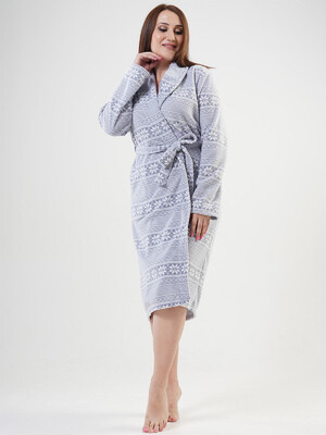 Купить Флісовий жіночий халат VIENETTA 2030653972 в Украина