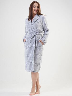 Купить Флисовый женский халат VIENETTA 2030653972 в Украина в Lingerie.ua - Одяг для дому та відпочинку, Фото 2