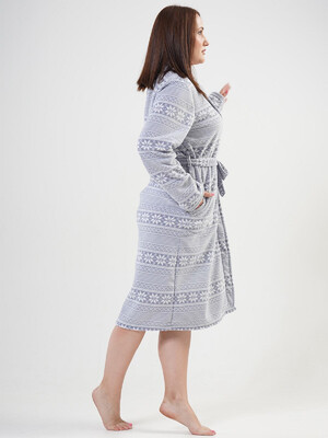 Купить Флисовый женский халат VIENETTA 2030653972 в Украина в Lingerie.ua - Одяг для дому та відпочинку, Фото 7