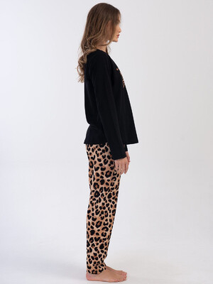 Купить Хлопковый домашний комплект с леопардовым принтом VIENETTA 4033164962 в Украина в Lingerie.ua - Одяг для дому та відпочинку, Фото 2